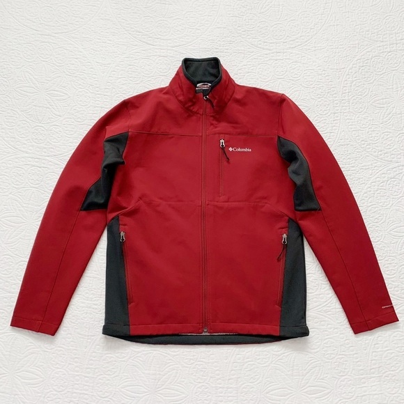 Columbia Men's‎ Seeley Lake Heat Reflective Soft Shell Jacket, Red / Black - Picture 1 of 3
